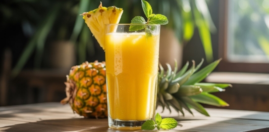 SUCO DE ABACAXI REFRESCANTE