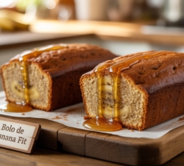 BOLO DE BANANA FIT FÁCIL