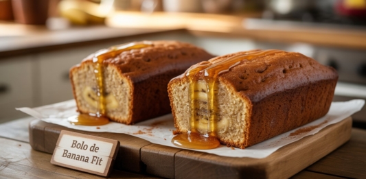 BOLO DE BANANA FIT FÁCIL
