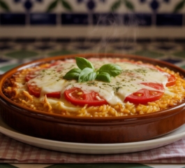 ARROZ DE FORNO A PARMEGIANA FÁCIL