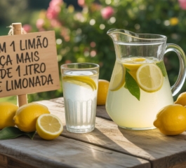 COM 1 LIMÃO FAÇA MAIS DE 1 LITRO DE LIMONADA