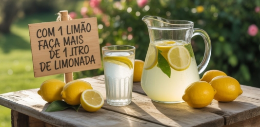 COM 1 LIMÃO FAÇA MAIS DE 1 LITRO DE LIMONADA