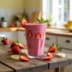VEJA O MELHOR SMOOTHIE DO MUNDO –  MORANGO COM BANANA