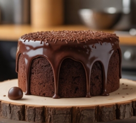 BOLO GELADO DE BRIGADEIRO COM GANACHE
